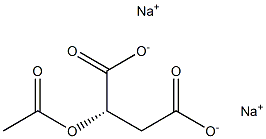 (-)-2-O-アセチル-L-りんご酸ジナトリウム 化学構造式