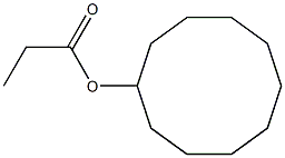 Propionic acid cyclodecyl ester