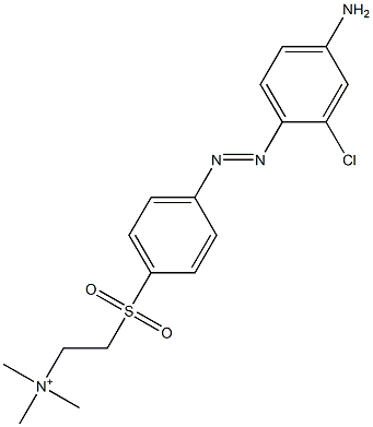 2-[p-(4-Amino-2-chlorophenylazo)phenylsulfonyl]ethyltrimethylaminium Structure