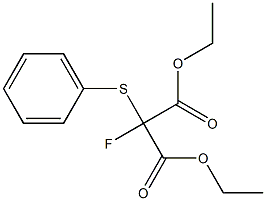 2-Phenylthio-2-fluoromalonic acid diethyl ester