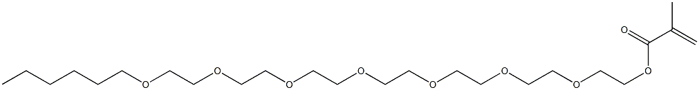 Methacrylic acid (3,6,9,12,15,18,21-heptaoxaheptacosan-1-yl) ester Struktur