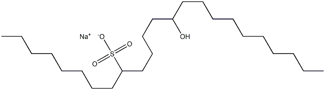 14-Hydroxytetracosane-9-sulfonic acid sodium salt