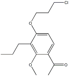 2'-Methoxy-3'-propyl-4'-(3-chloropropoxy)acetophenone
