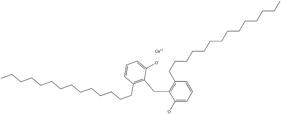 Calcium 2,2'-methylenebis(3-tetradecylphenoxide) Structure