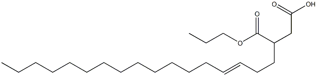 3-(3-Heptadecenyl)succinic acid 1-hydrogen 4-propyl ester 结构式