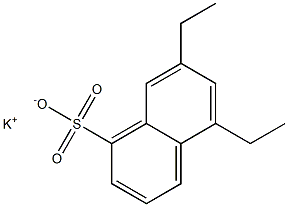 5,7-Diethyl-1-naphthalenesulfonic acid potassium salt Struktur