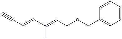 (3E,5E)-7-(Benzyloxy)-5-methyl-3,5-heptadien-1-yne Structure