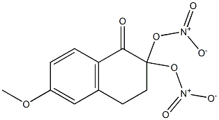 2,2-Bis(nitrooxy)-6-methoxytetralin-1-one