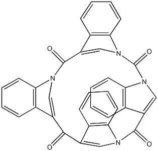 3,1'-[[[1,3'-Carbonylbis(1H-indole)]-3,1'-diyl]biscarbonyl][1,3'-carbonylbis(1H-indole)] 结构式
