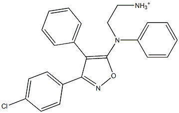 2-[Phenyl[3-(4-chlorophenyl)-4-phenylisoxazol-5-yl]amino]ethanaminium