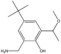 2-Aminomethyl-4-(tert-butyl)-6-(1-methoxyethyl)phenol Structure