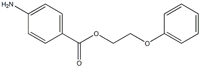 p-Aminobenzoic acid 2-phenoxyethyl ester Structure