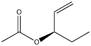 (+)-Acetic acid (R)-1-pentene-3-yl ester Structure