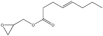 4-Octenoic acid (oxiran-2-yl)methyl ester Struktur