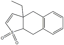 3a,4,9,9a-Tetrahydro-3a-ethylnaphtho[2,3-b]thiophene 1,1-dioxide 结构式