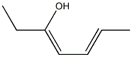 3,5-Heptadien-3-ol Structure