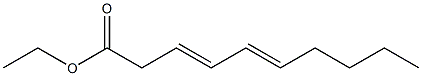 3,5-デカジエン酸エチル 化学構造式