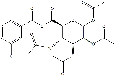 Acetyl 2-O,3-O,4-O-triacetyl-6-O-(3-chlorobenzoyl)-D-glucopyranosiduronic acid