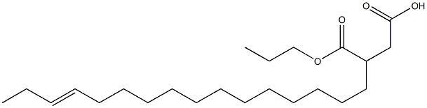 3-(13-Hexadecenyl)succinic acid 1-hydrogen 4-propyl ester 结构式