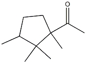 (+)-1-Acetyl-1,2,2,3-tetramethylcyclopentane Structure