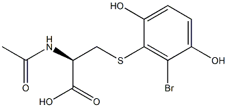 N-Acetyl-S-(6-bromo-2,5-dihydroxyphenyl)-L-cysteine