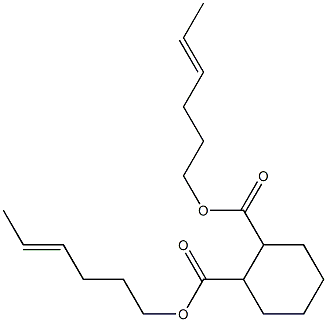 1,2-シクロヘキサンジカルボン酸ビス(4-ヘキセニル) 化学構造式