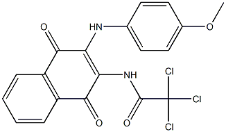 2-(4-Methoxyphenyl)amino-3-(trichloroacetyl)amino-1,4-naphthoquinone