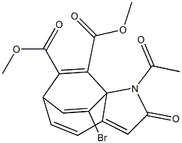 1-Acetyl-10-bromo-2,6-dihydro-2-oxo-1H-6,8a-ethenocyclohepta[b]pyrrole-7,8-dicarboxylic acid dimethyl ester