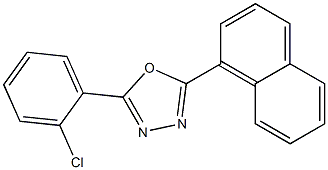 5-(o-Chlorophenyl)-2-(1-naphtyl)-1,3,4-oxadiazole Structure