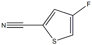 4-フルオロ-2-チオフェンカルボニトリル 化学構造式