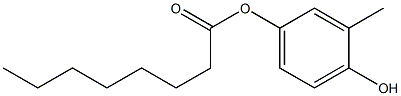 Octanoic acid 4-hydroxy-3-methylphenyl ester
