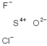 硫黄(IV)クロリドフルオリドオキシド 化学構造式