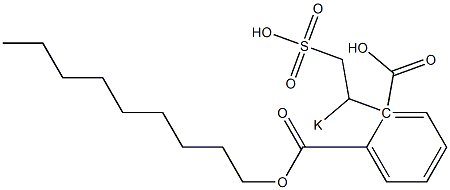 Phthalic acid 1-nonyl 2-(1-potassiosulfoethyl) ester Structure