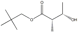 (2S,3S)-2-Methyl-3-hydroxybutyric acid 2,2-dimethylpropyl ester Struktur