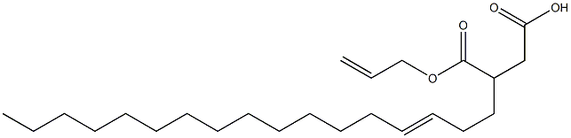 3-(3-ヘプタデセニル)こはく酸1-水素4-アリル 化学構造式