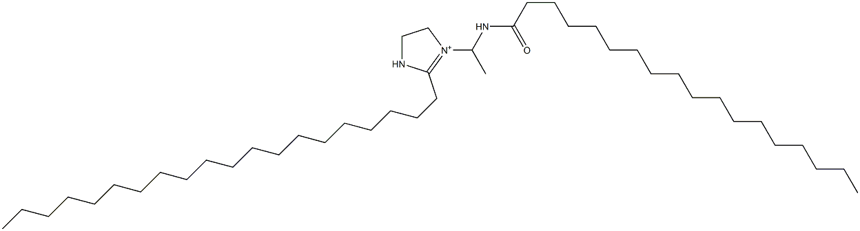 2-Icosyl-1-[1-(stearoylamino)ethyl]-1-imidazoline-1-ium Struktur