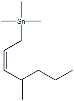 [(2Z)-4-Propyl-2,4-pentadienyl]trimethylstannane 结构式