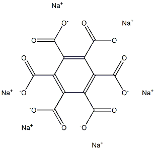 Benzenehexacarboxylic acid hexasodium salt Structure