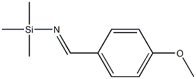 (E)-4-Methoxy-N-(trimethylsilyl)benzenemethanimine 结构式