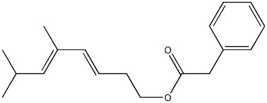  Phenylacetic acid 5,7-dimethyl-3,5-octadienyl ester