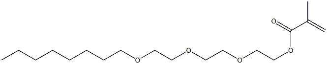 Methacrylic acid (3,6,9-trioxaheptadecan-1-yl) ester 结构式