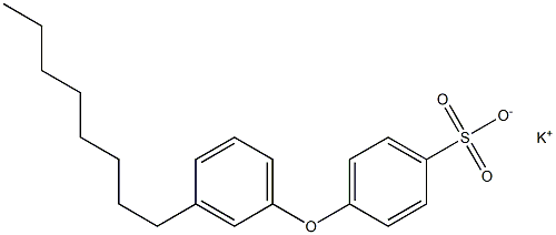 4-(3-Octylphenoxy)benzenesulfonic acid potassium salt Struktur