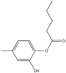 Valeric acid 2-hydroxy-4-methylphenyl ester Struktur