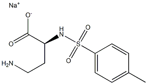 [S,(-)]-4-Amino-2-[(p-tolylsulfonyl)amino]butyric acid sodium salt Structure