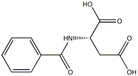 (2S)-2-(Benzoylamino)succinic acid Struktur
