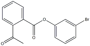 2-Acetylbenzoic acid 3-bromophenyl ester Structure
