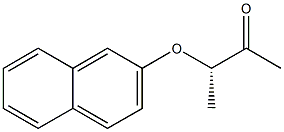[S,(-)]-3-(2-Naphtyloxy)-2-butanone 结构式