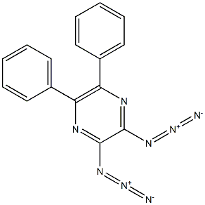 2,3-Diazido-5,6-diphenylpyrazine Structure