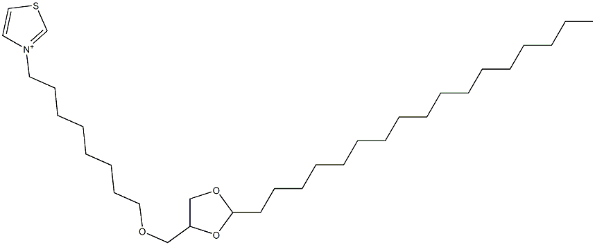 3-[8-(2-Heptadecyl-1,3-dioxolan-4-ylmethoxy)octyl]thiazolium|