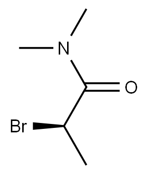 [R,(-)]-2-ブロモ-N,N-ジメチルプロピオンアミド 化学構造式